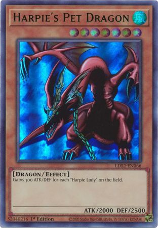 Harpie's Pet Dragon (Green) [LDS2-EN066] Ultra Rare | Exor Games Bridgewater