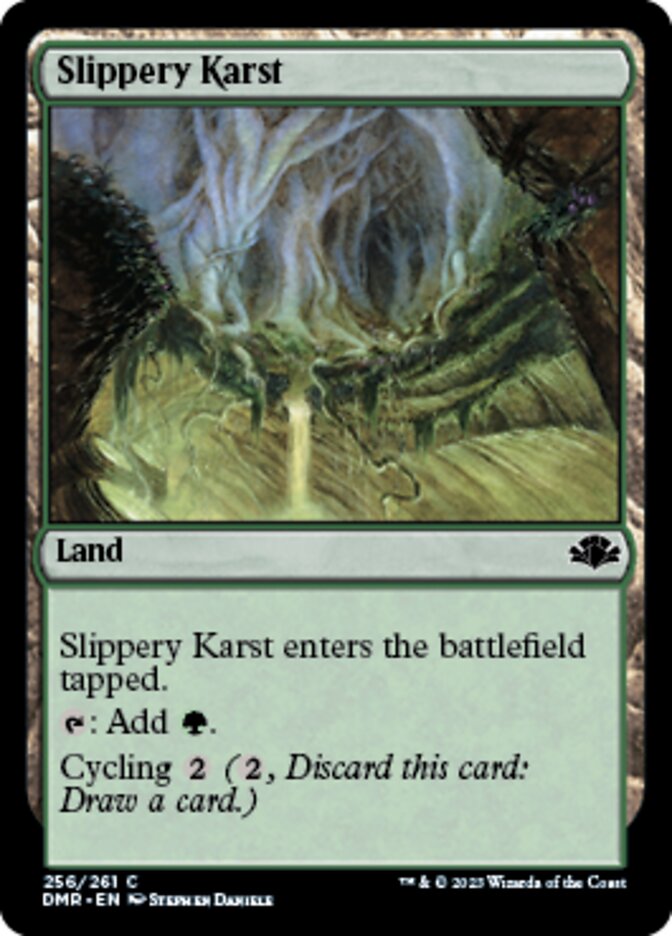 Slippery Karst [Dominaria Remastered] | Exor Games Bridgewater