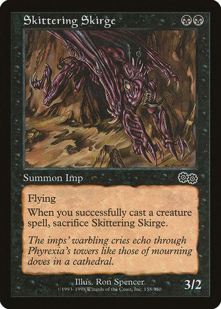Skittering Skirge [Urza's Saga] | Exor Games Bridgewater