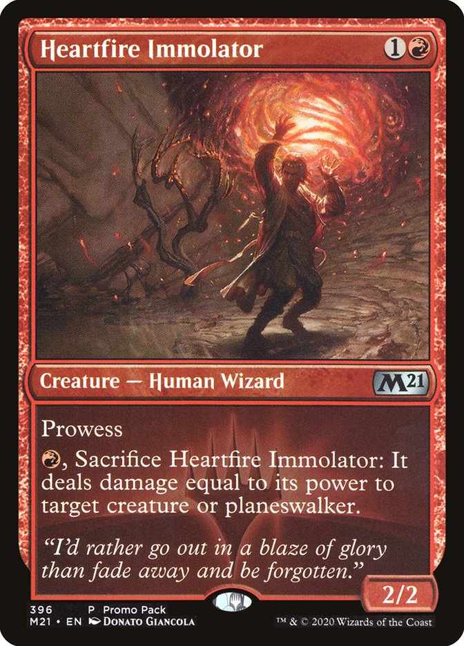 Heartfire Immolator (Promo Pack) [Core Set 2021 Promos] | Exor Games Bridgewater