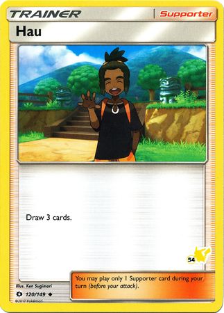 Hau (120/149) (Pikachu Stamp #54) [Battle Academy 2020] | Exor Games Bridgewater