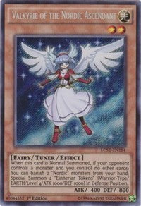 Valkyrie of the Nordic Ascendant [LC5D-EN184] Secret Rare | Exor Games Bridgewater
