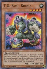 T.G. Rush Rhino [LC5D-EN210] Ultra Rare | Exor Games Bridgewater