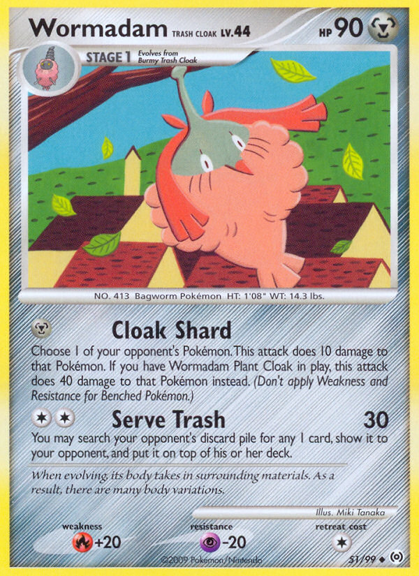 Wormadam Trash Cloak (51/99) [Platinum: Arceus] | Exor Games Bridgewater