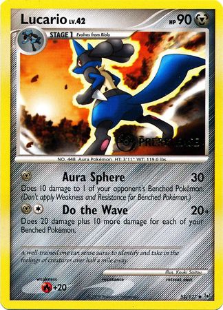 Lucario (53/127) (Prerelease Promo) [Diamond & Pearl: Black Star Promos] | Exor Games Bridgewater