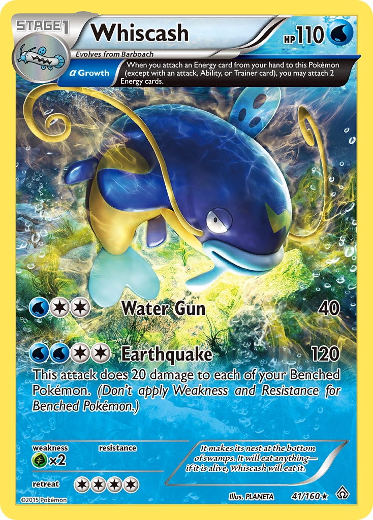 Whiscash (41/160) [XY: Primal Clash] | Exor Games Bridgewater