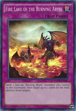 Fire Lake of the Burning Abyss [NECH-EN086] Super Rare | Exor Games Bridgewater