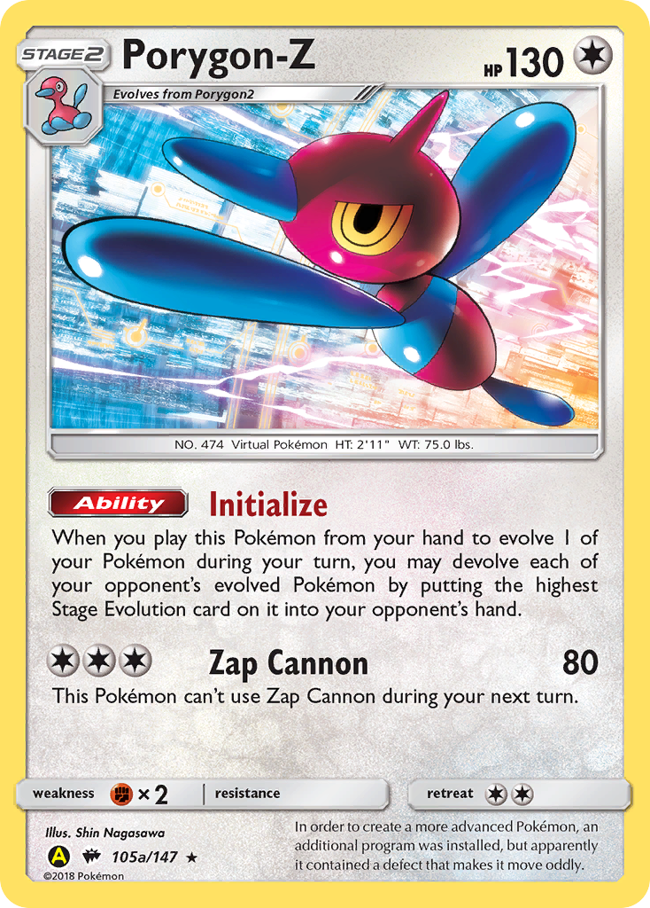 Porygon-Z (105a/147) (Alternate Art Promo) [Sun & Moon: Burning Shadows] | Exor Games Bridgewater