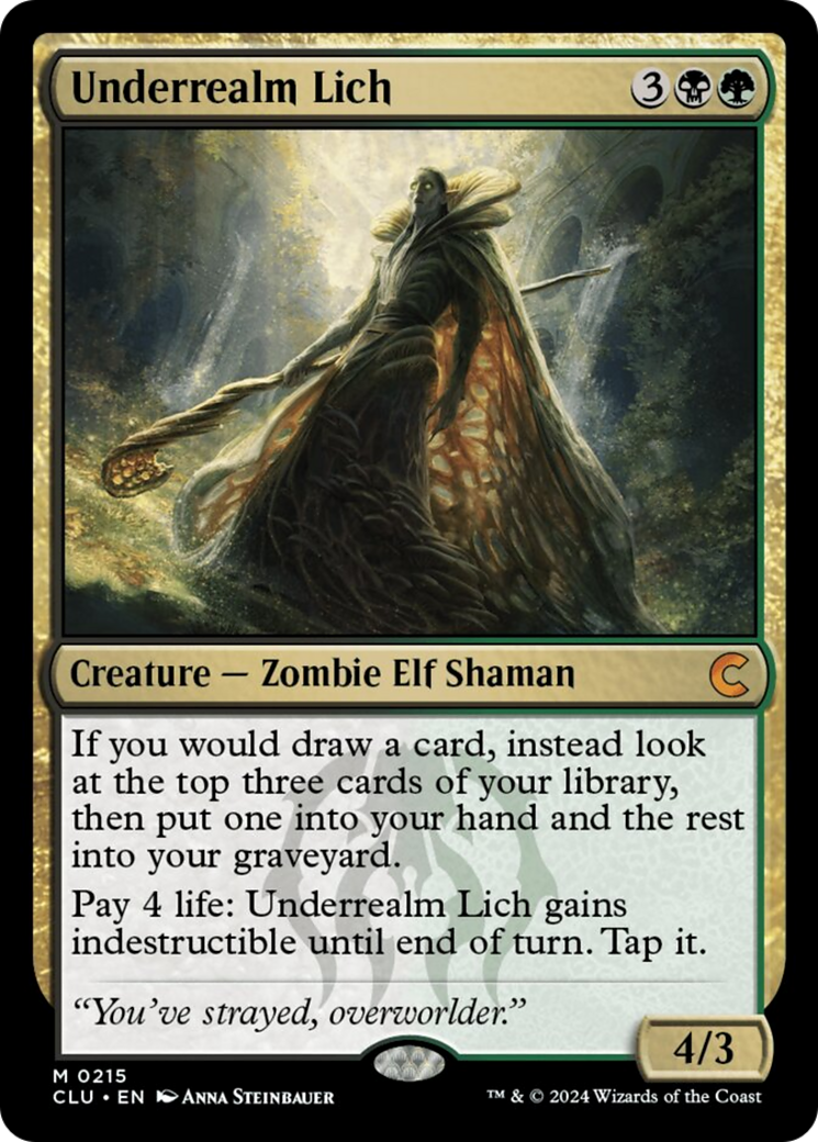 Underrealm Lich [Ravnica: Clue Edition] | Exor Games Bridgewater