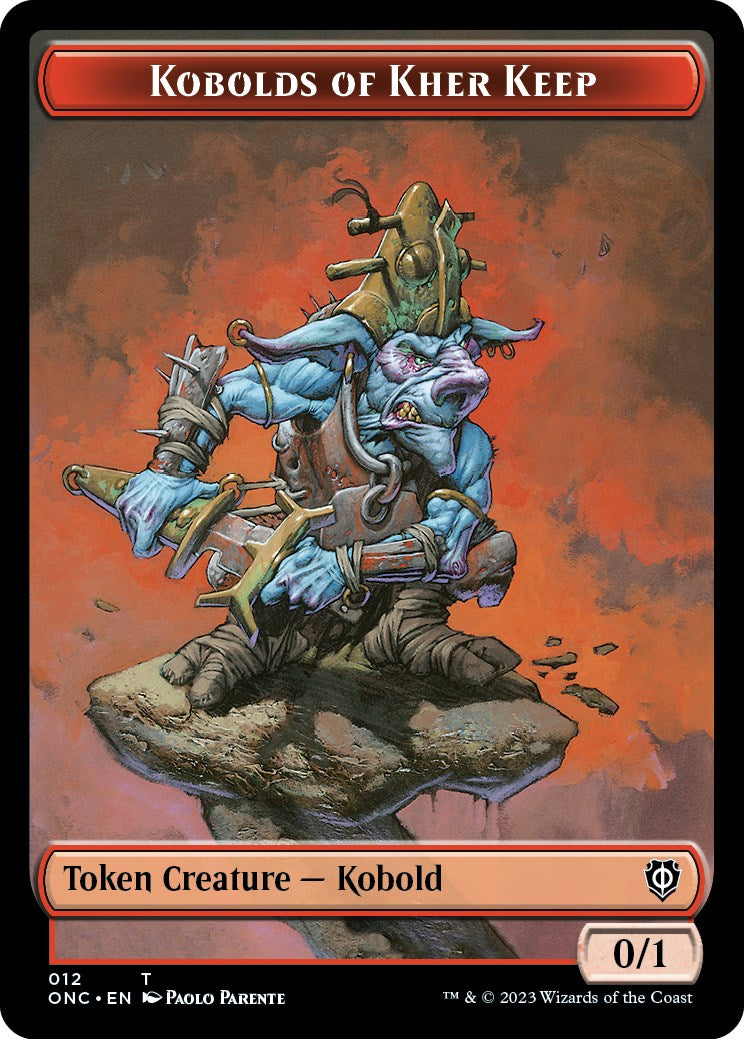 Kobolds of Kher Keep // Dragon Double-Sided Token [Phyrexia: All Will Be One Commander Tokens] | Exor Games Bridgewater