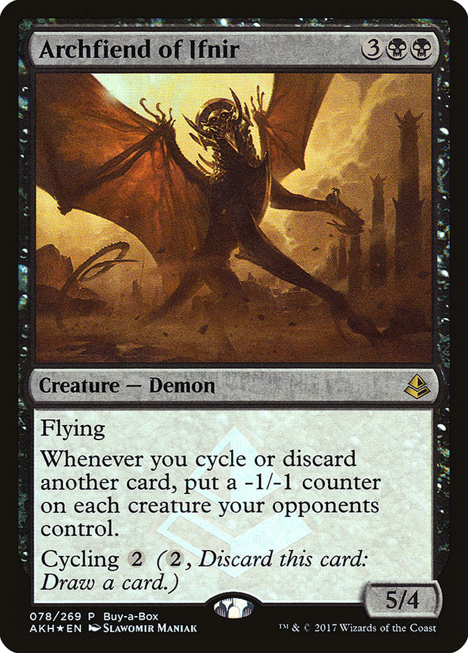 Archfiend of Ifnir (Buy-A-Box) [Amonkhet Promos] | Exor Games Bridgewater