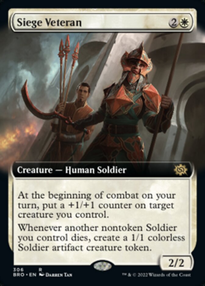 Siege Veteran (Extended Art) [The Brothers' War] | Exor Games Bridgewater