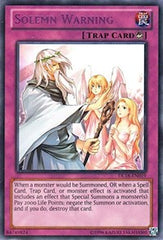 Solemn Warning (Purple) [DL18-EN019] Rare | Exor Games Bridgewater