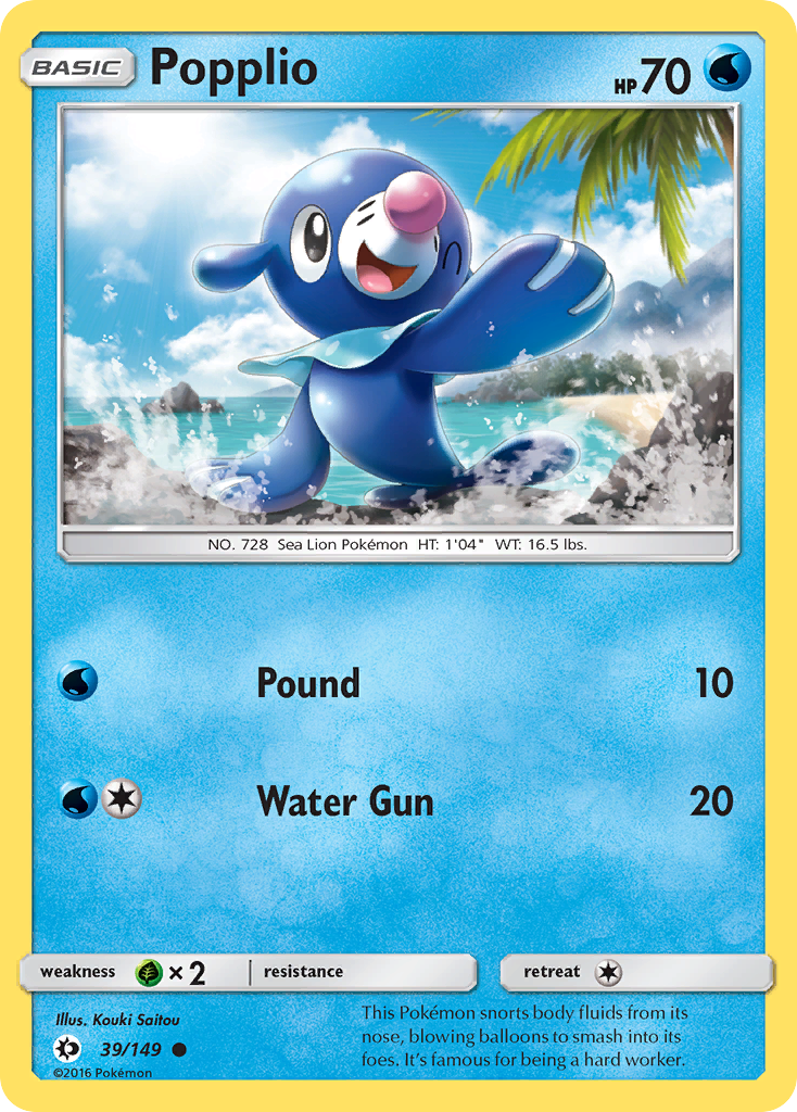 Popplio (39/149) [Sun & Moon: Base Set] | Exor Games Bridgewater