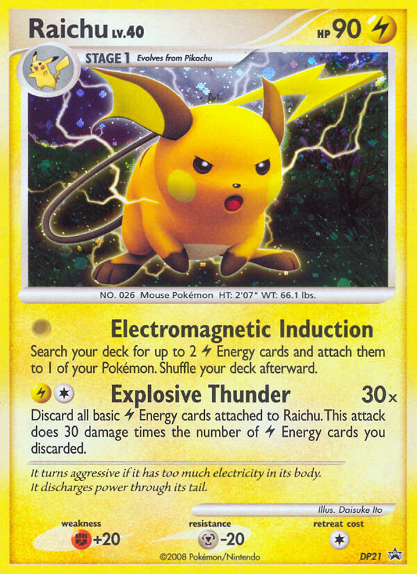 Raichu (DP21) [Diamond & Pearl: Black Star Promos] | Exor Games Bridgewater