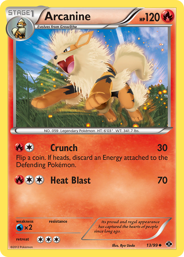 Arcanine (13/99) [Black & White: Next Destinies] | Exor Games Bridgewater