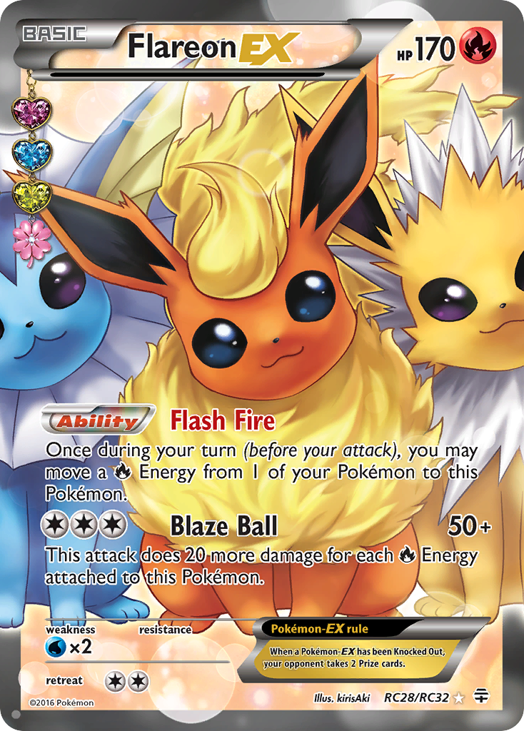 Flareon EX (RC28/RC32) [XY: Generations] | Exor Games Bridgewater