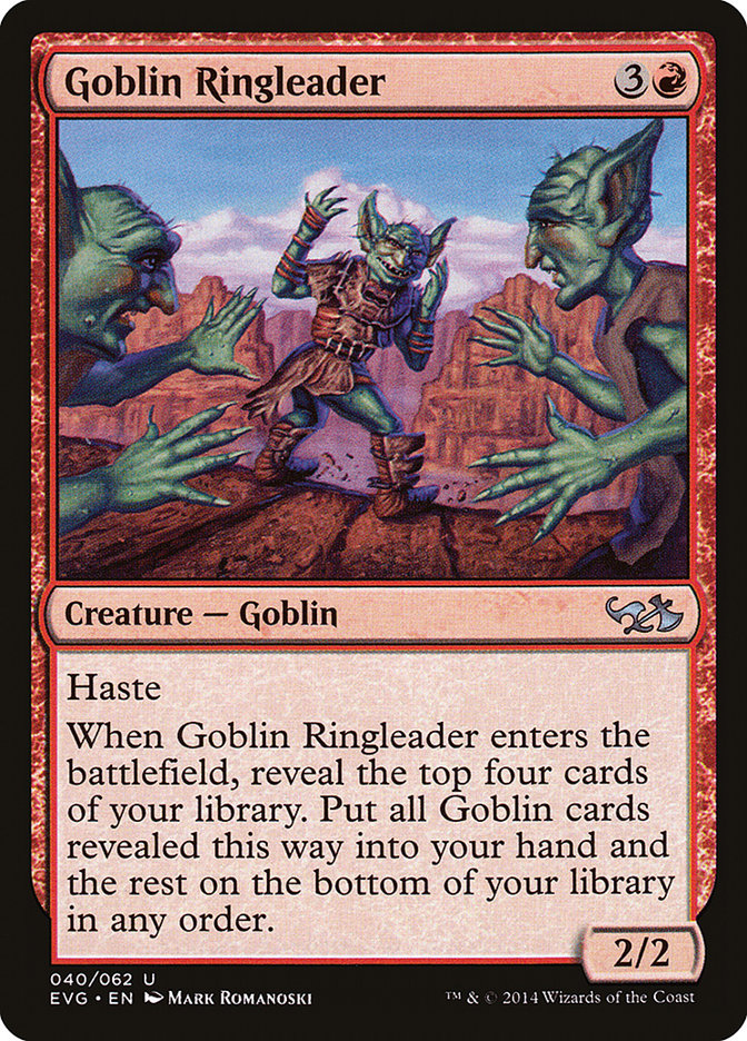 Goblin Ringleader (Elves vs. Goblins) [Duel Decks Anthology] | Exor Games Bridgewater