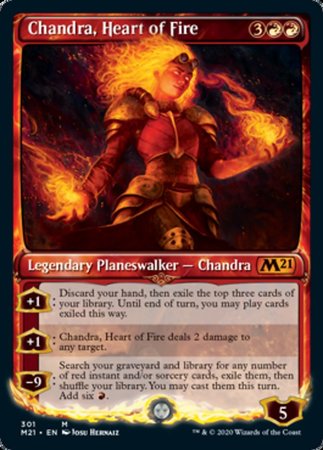 Chandra, Heart of Fire (Showcase) [Core Set 2021] | Exor Games Bridgewater