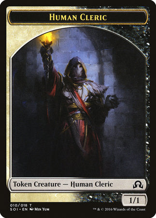 Human Cleric Token [Shadows over Innistrad Tokens] | Exor Games Bridgewater