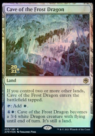 Cave of the Frost Dragon [Dungeons & Dragons: Adventures in the Forgotten Realms Prerelease Promos] | Exor Games Bridgewater