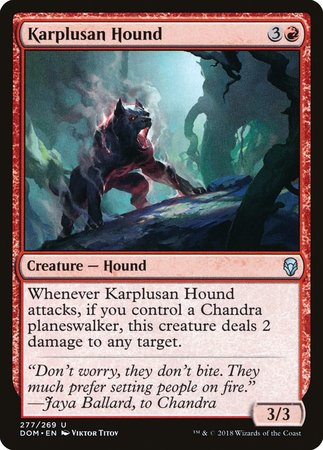 Karplusan Hound [Dominaria] | Exor Games Bridgewater