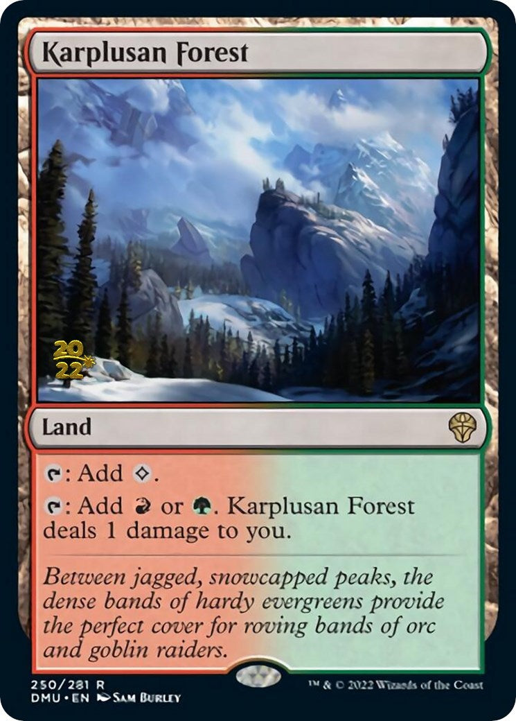 Karplusan Forest [Dominaria United Prerelease Promos] | Exor Games Bridgewater