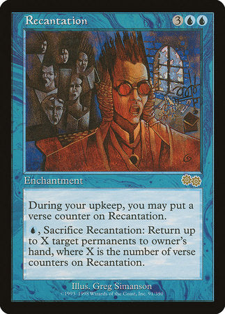 Recantation [Urza's Saga] | Exor Games Bridgewater