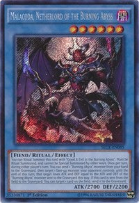 Malacoda, Netherlord of the Burning Abyss [SECE-EN085] Secret Rare | Exor Games Bridgewater