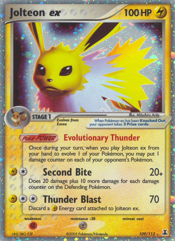 Jolteon ex (109/113) [EX: Delta Species] | Exor Games Bridgewater