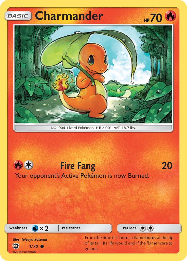 Charmander (1/70) [Sun & Moon: Dragon Majesty] | Exor Games Bridgewater