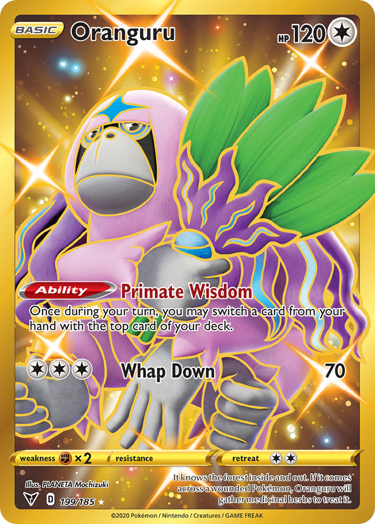 Oranguru (199/185) [Sword & Shield: Vivid Voltage] | Exor Games Bridgewater