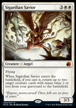 Sigardian Savior (Promo Pack) [Innistrad: Midnight Hunt Promos] | Exor Games Bridgewater