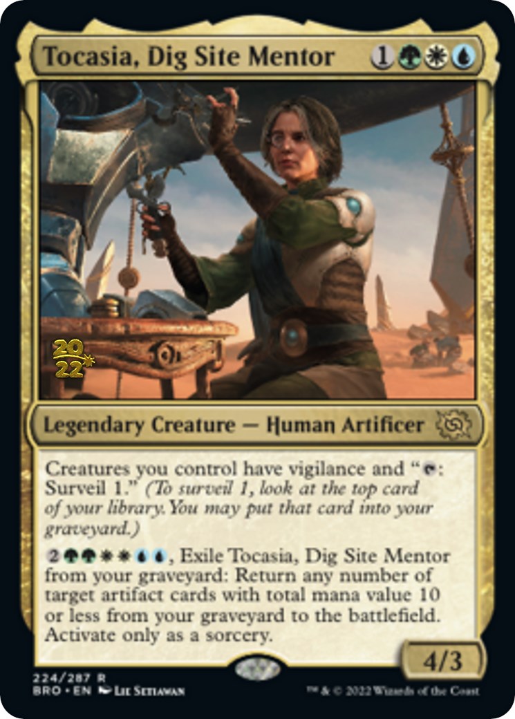 Tocasia, Dig Site Mentor [The Brothers' War: Prerelease Promos] | Exor Games Bridgewater