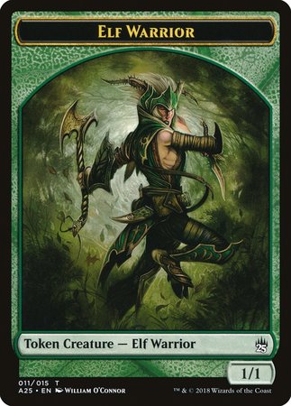 Elf Warrior Token (011) [Masters 25 Tokens] | Exor Games Bridgewater