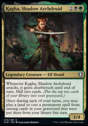 Kagha, Shadow Archdruid [Commander Legends: Battle for Baldur's Gate] | Exor Games Bridgewater