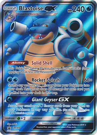 Blastoise GX (SM189) (Jumbo Card) [Sun & Moon: Black Star Promos] | Exor Games Bridgewater