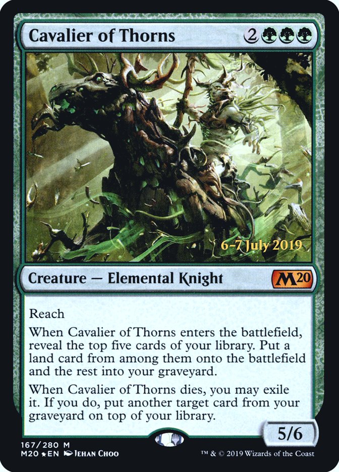 Cavalier of Thorns  [Core Set 2020 Prerelease Promos] | Exor Games Bridgewater