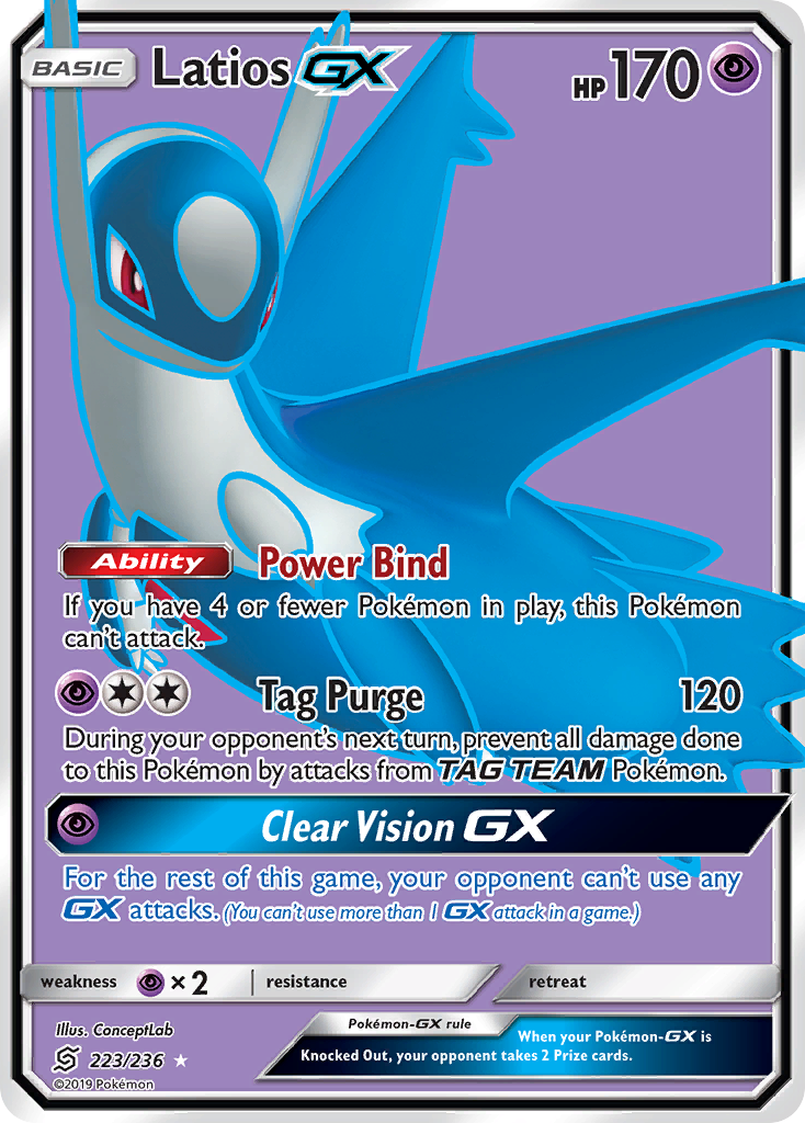 Latios GX (223/236) [Sun & Moon: Unified Minds] | Exor Games Bridgewater