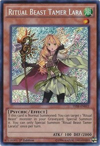 Ritual Beast Tamer Lara [THSF-EN022] Secret Rare | Exor Games Bridgewater