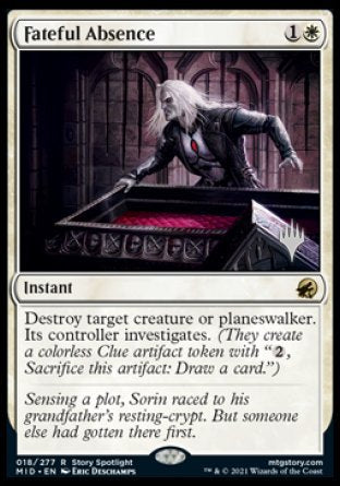 Fateful Absence (Promo Pack) [Innistrad: Midnight Hunt Promos] | Exor Games Bridgewater