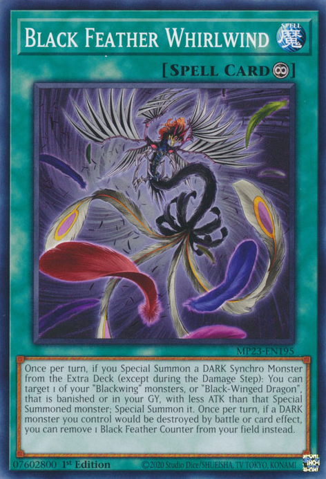 Black Feather Whirlwind [MP23-EN195] Common | Exor Games Bridgewater
