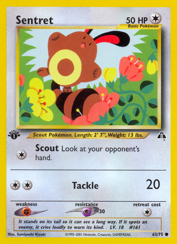 Sentret (63/75) [Neo Discovery 1st Edition] | Exor Games Bridgewater