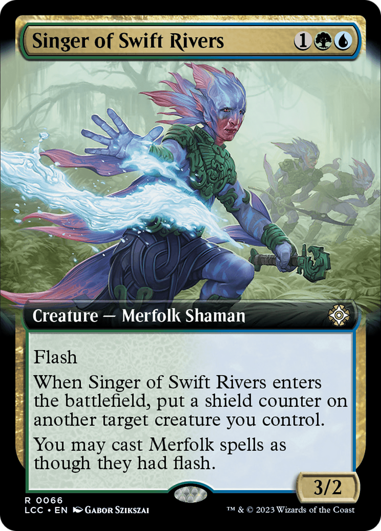 Singer of Swift Rivers (Extended Art) [The Lost Caverns of Ixalan Commander] | Exor Games Bridgewater