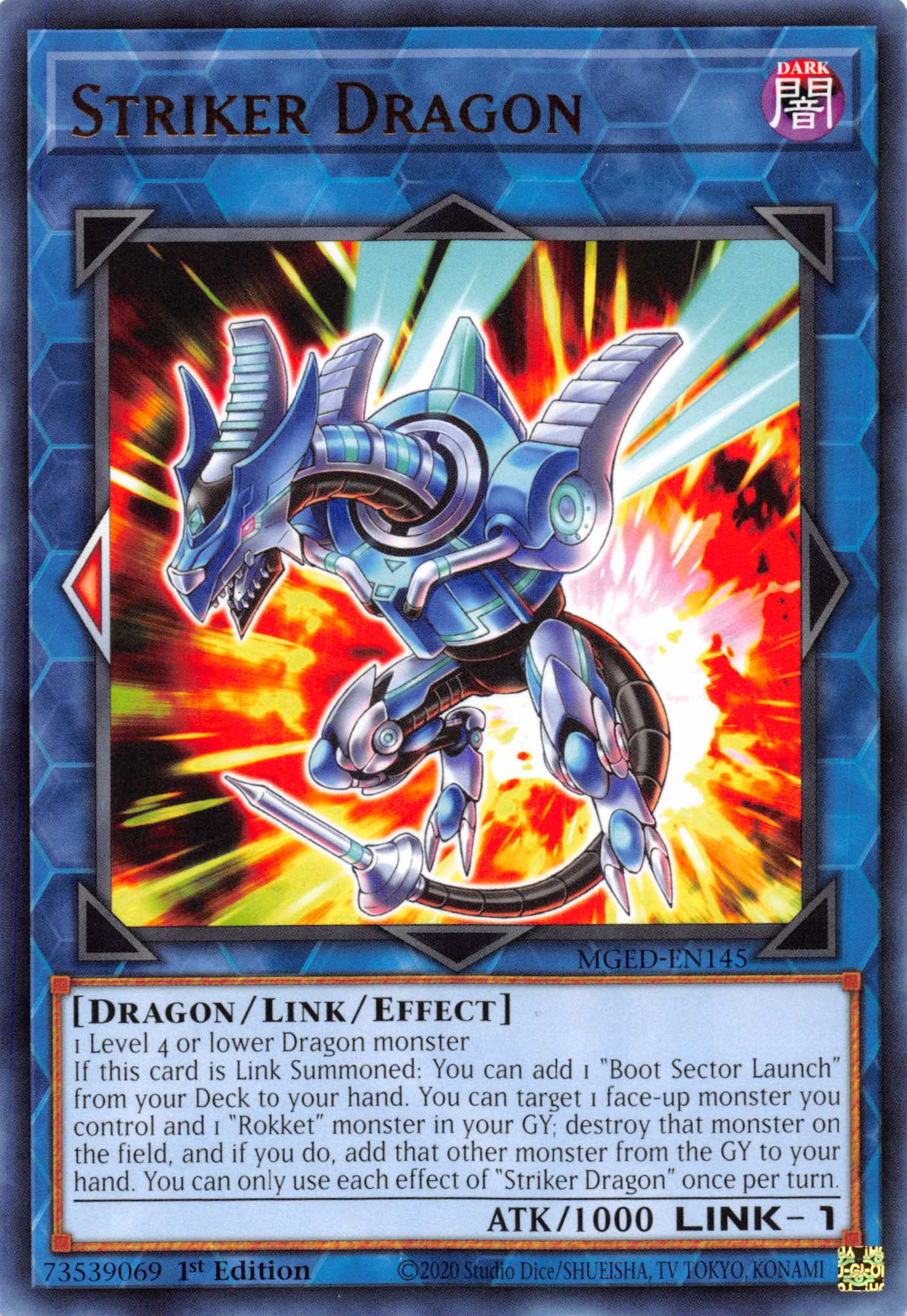 Striker Dragon [MGED-EN145] Rare | Exor Games Bridgewater