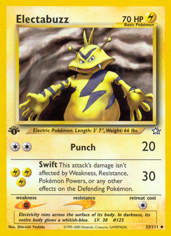 Electabuzz (33/111) [Neo Genesis 1st Edition] | Exor Games Bridgewater