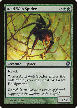 Acid Web Spider [Scars of Mirrodin] | Exor Games Bridgewater