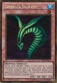 Sinister Serpent [PGL2-EN027] Gold Rare | Exor Games Bridgewater