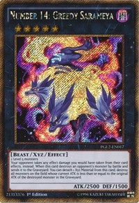 Number 14: Greedy Sarameya [PGL2-EN017] Gold Secret Rare | Exor Games Bridgewater