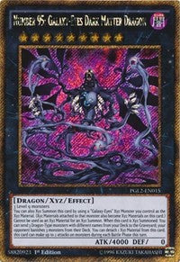 Number 95: Galaxy-Eyes Dark Matter Dragon [PGL2-EN015] Gold Secret Rare | Exor Games Bridgewater